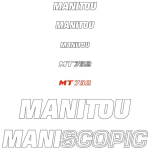 Manitou MT732 Decals Stickers 