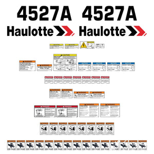 Haulotte H4527A Decal Kit - Boom Lift