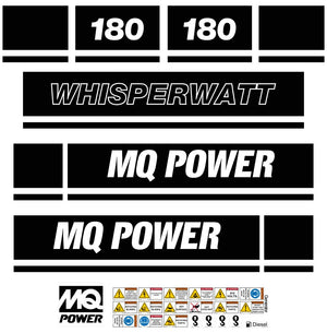 Multiquip DCA180 Decal Kit - Generator