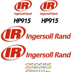 Ingersoll Rand HP915 Decal Kit - Compressor