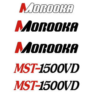 Morooka MST1500VD Decals Stickers