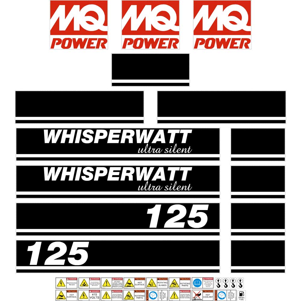 Multiquip DCI 125 Decal Kit - Generator