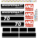 Multiquip DCI70SS 70kva Generator Decals Stickers