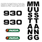 Mustang 930 Decals Stickers Set