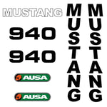 Mustang 940 Decals Stickers Set
