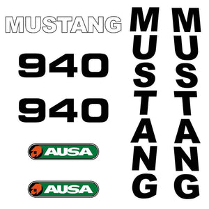 Mustang 940 Decals Stickers Set