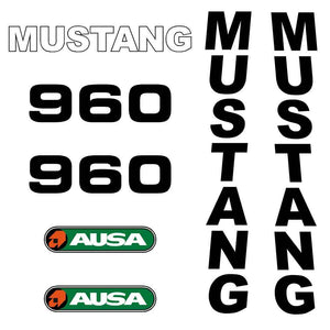 Mustang 960 Decals Stickers Set