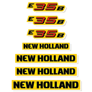 New Holland E35B Decal Kit - Mini Excavator