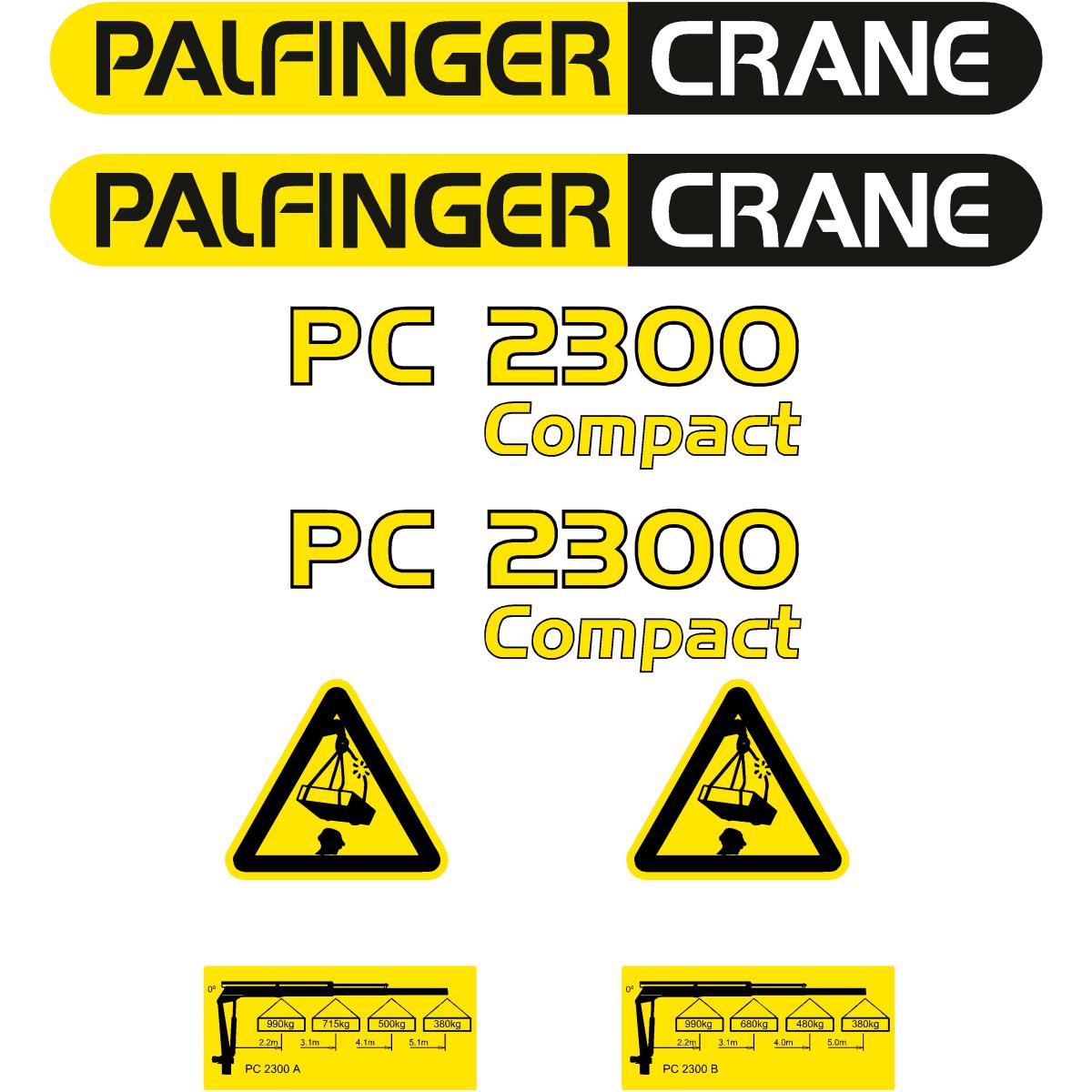 Palfinger PC2300 Decal Kit - Crane