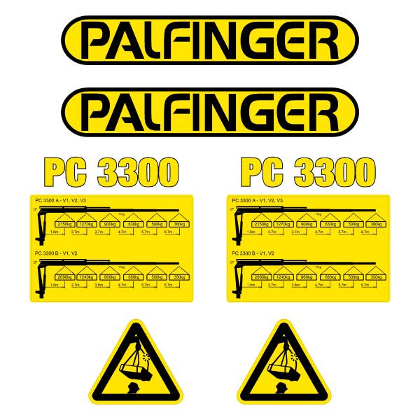 Palfinger PC3300 Decal Kit - Crane