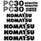 Komatsu PC30-7 Decals