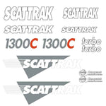 Scat Trak 1300C Decal Sticker Set