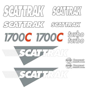 Scat Trak 1700C Decal Sticker Set