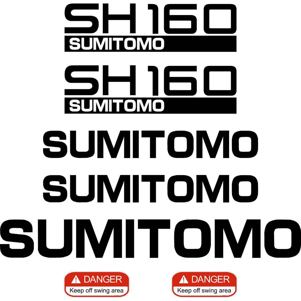 Sumitomo SH160-5 Decals Stickers