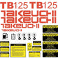 Takeuchi TB125 Decal Sticker Kit