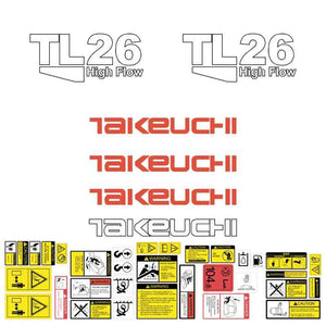 Takeuchi TL26 Decal Sticker Kit