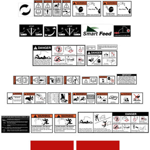 Vermeer Safety Decals - Wood Chipper