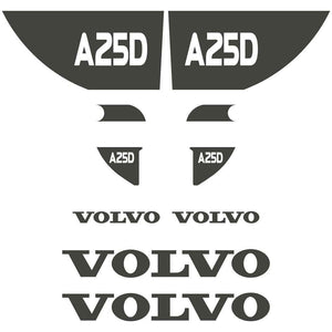 Volvo A25D Decals Stickers