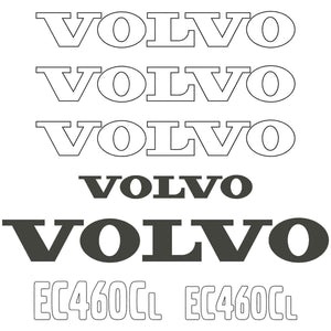 Volvo EC460CL Decals Stickers