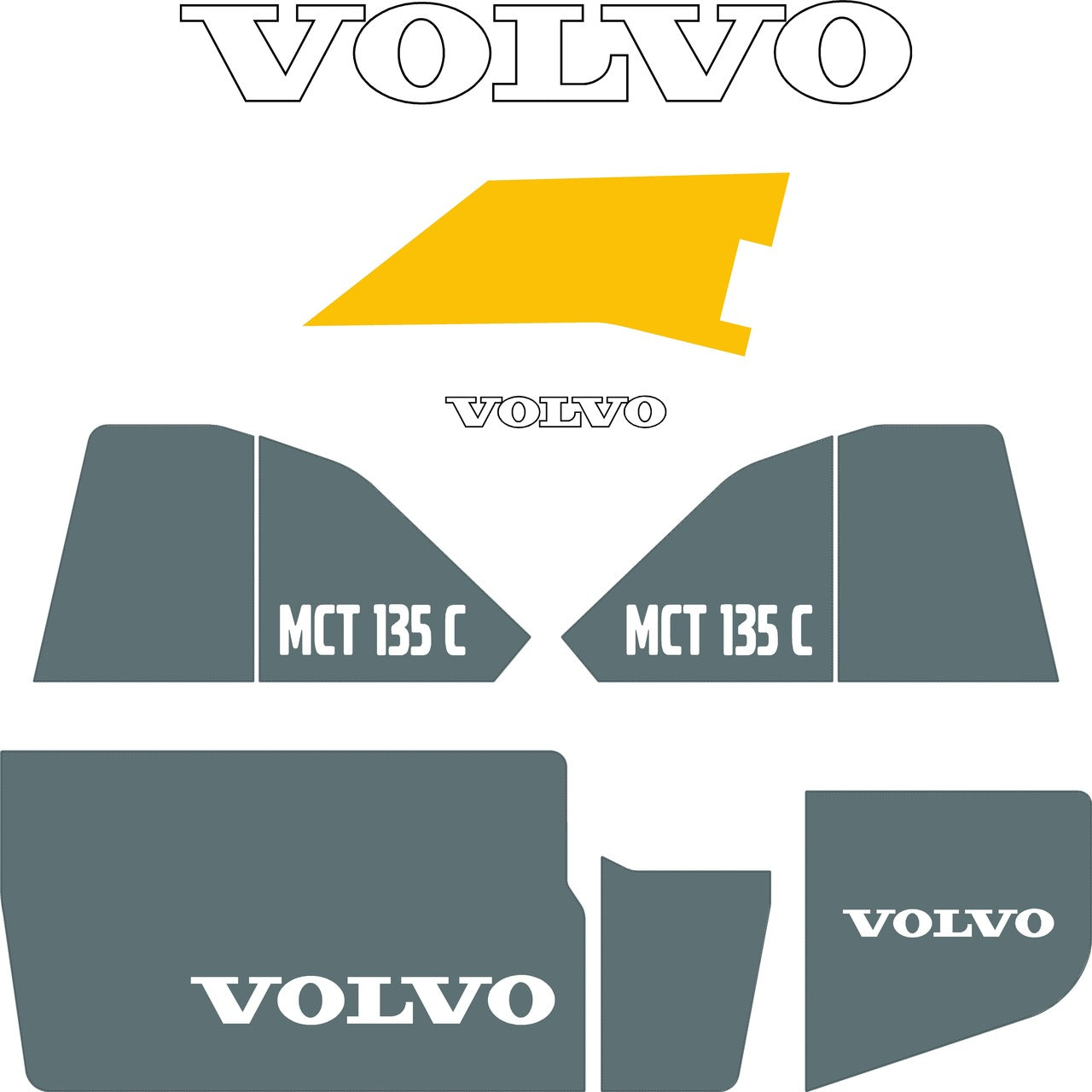 Volvo MCT135C Decals 