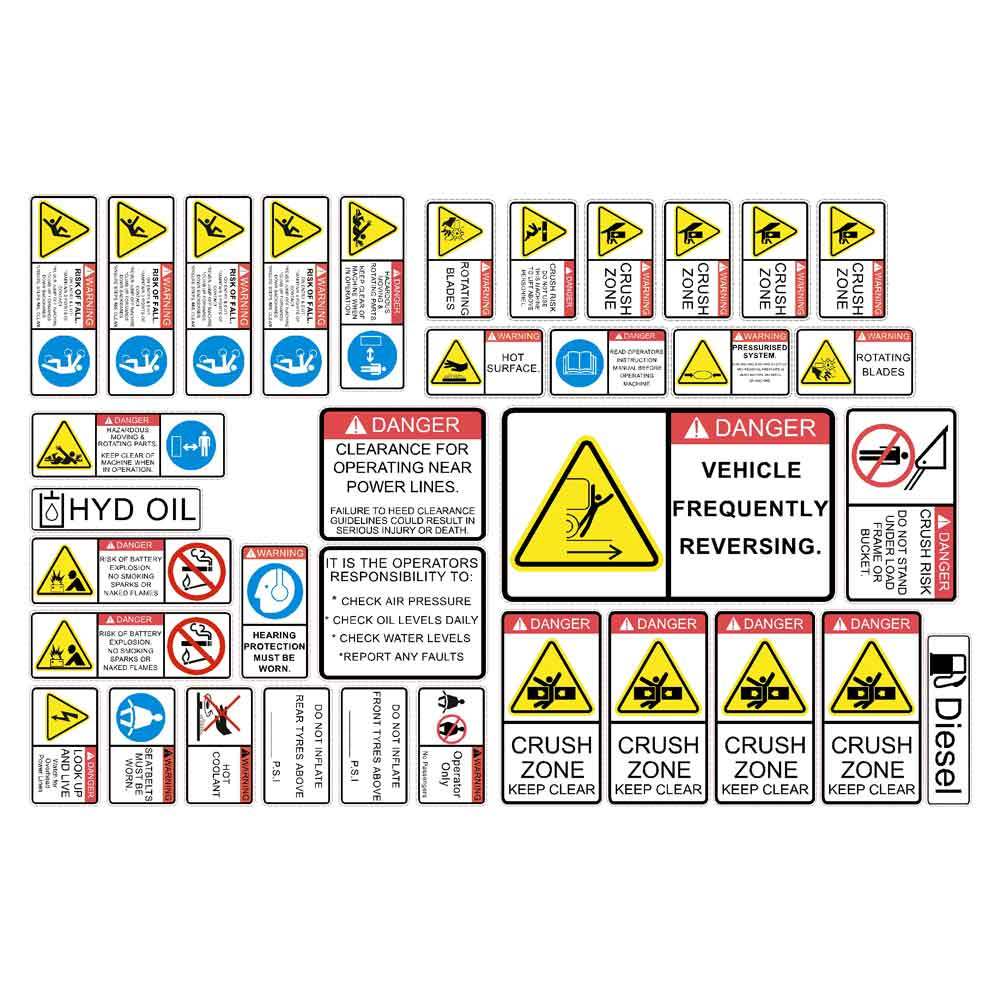 Equip Decals | OEM Quality Machinery & Safety Decal Kits Since 2003