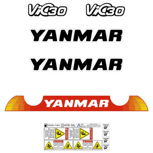 Yanmar Vio30-6 Decal Kit - Mini Excavator
